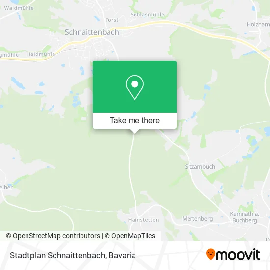 Карта Stadtplan Schnaittenbach