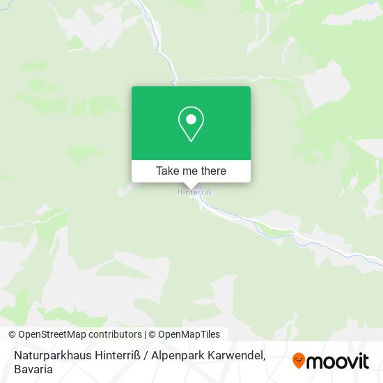 Naturparkhaus Hinterriß / Alpenpark Karwendel map