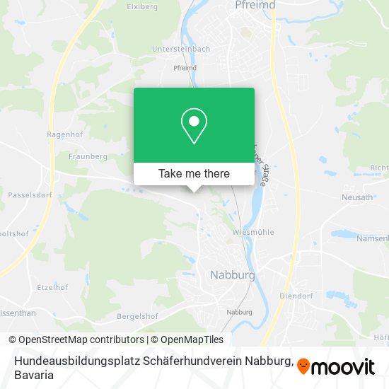 Hundeausbildungsplatz Schäferhundverein Nabburg map
