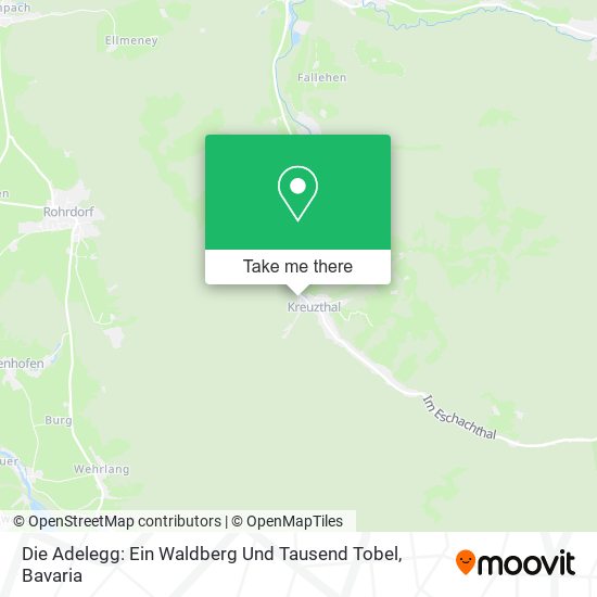 Die Adelegg: Ein Waldberg Und Tausend Tobel map