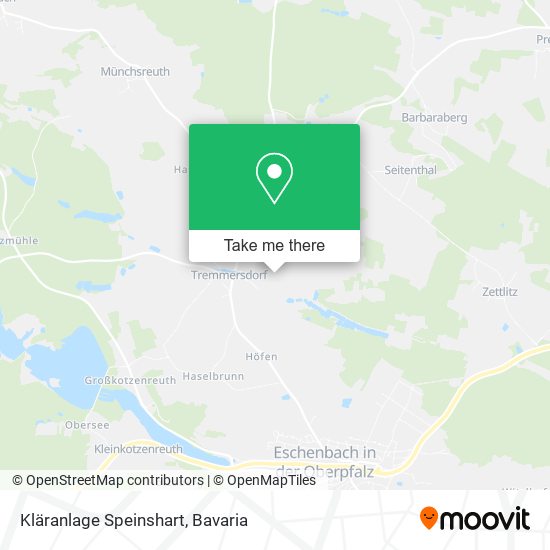 Kläranlage Speinshart map