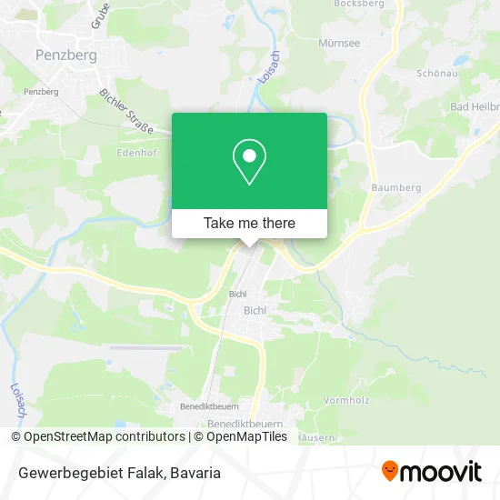 Карта Gewerbegebiet Falak