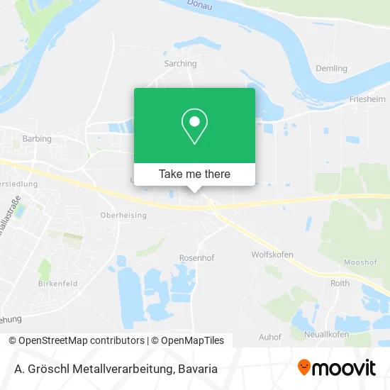 Карта A. Gröschl Metallverarbeitung