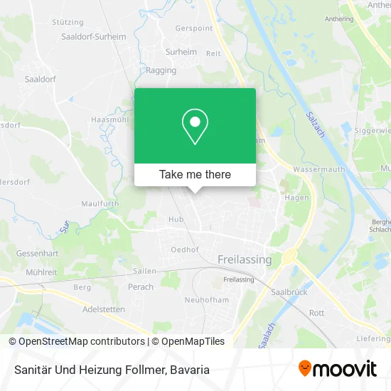 Карта Sanitär Und Heizung Follmer