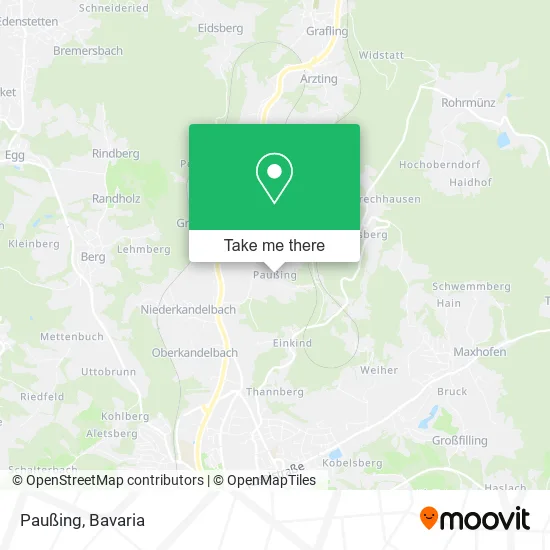 Карта Paußing