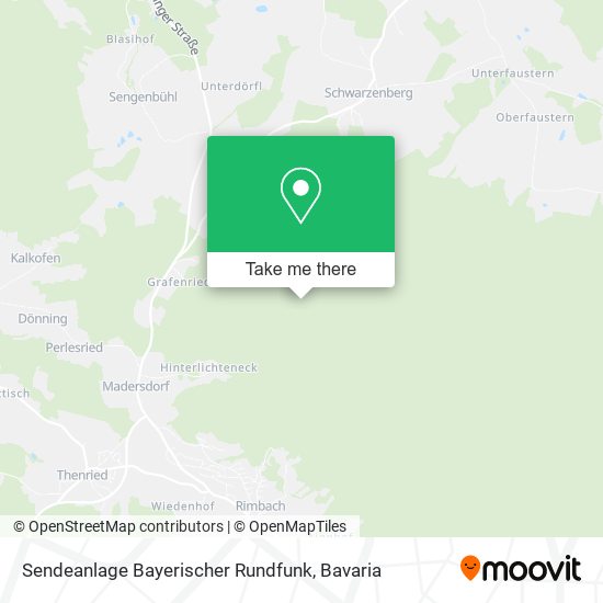 Карта Sendeanlage Bayerischer Rundfunk