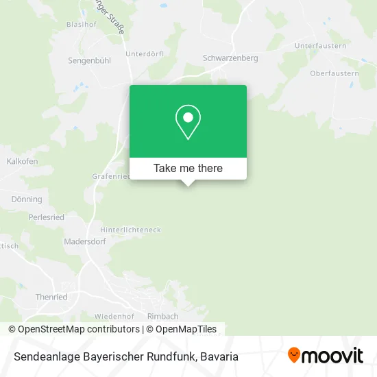 Карта Sendeanlage Bayerischer Rundfunk