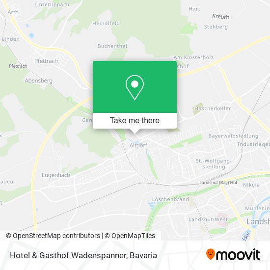 Hotel & Gasthof Wadenspanner map