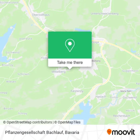 Карта Pflanzengesellschaft Bachlauf