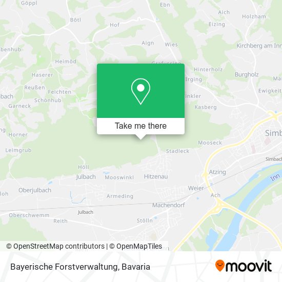 Bayerische Forstverwaltung map