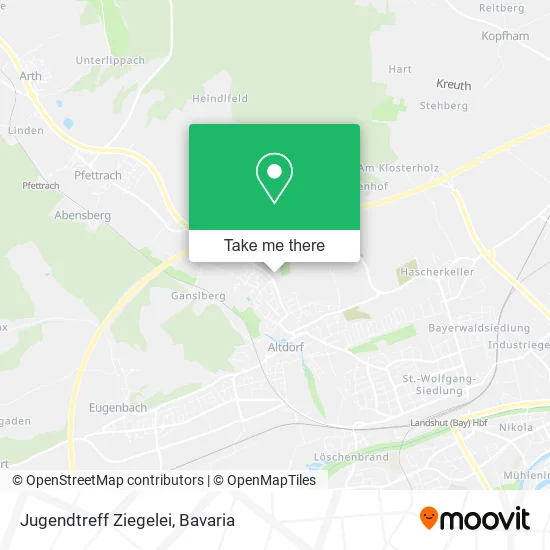 Карта Jugendtreff Ziegelei