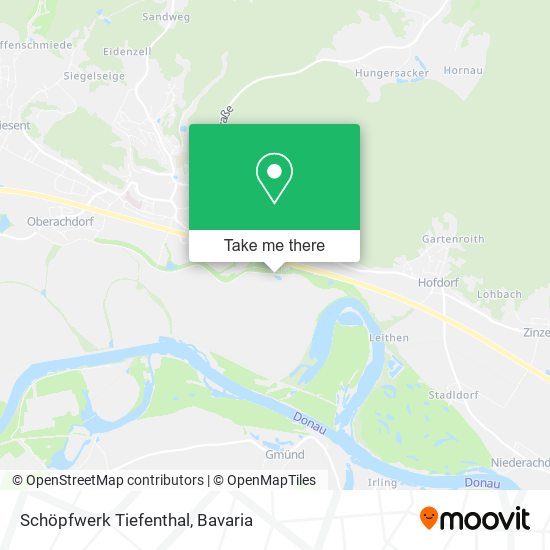 Schöpfwerk Tiefenthal map