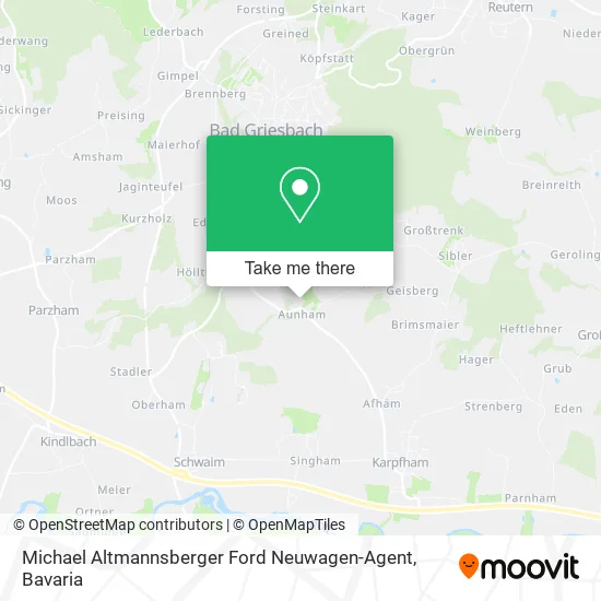 Карта Michael Altmannsberger Ford Neuwagen-Agent