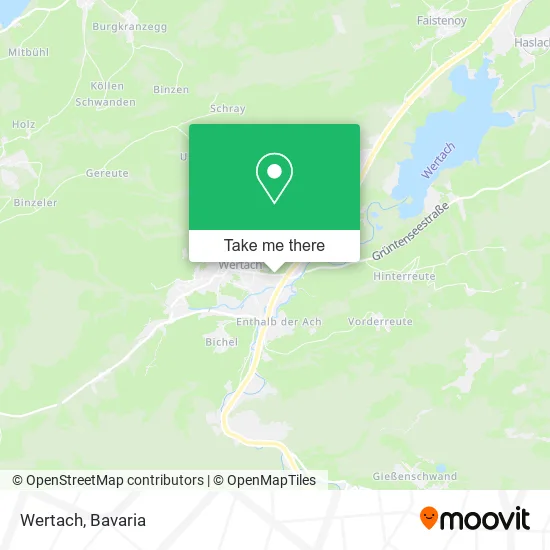 Карта Wertach