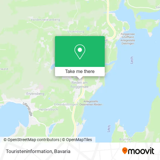 Карта Touristeninformation