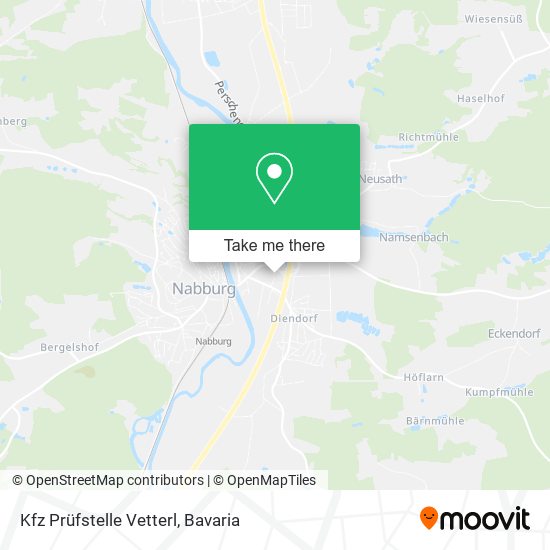 Kfz Prüfstelle Vetterl map