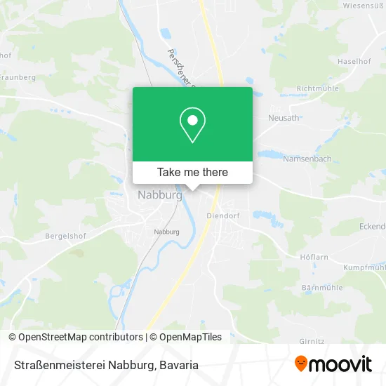 Карта Straßenmeisterei Nabburg