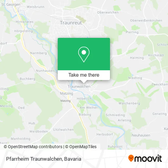 Карта Pfarrheim Traunwalchen
