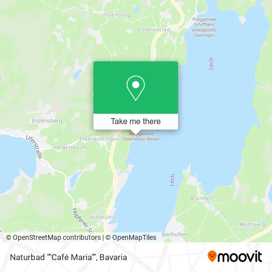 Карта Naturbad ""Café Maria""