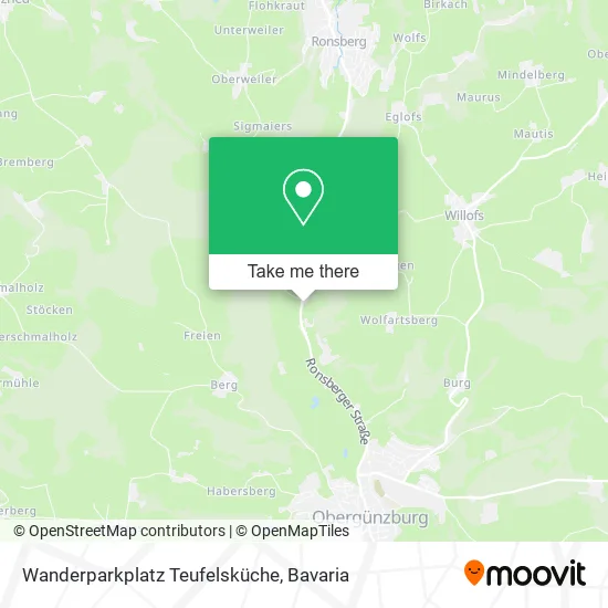 Карта Wanderparkplatz Teufelsküche