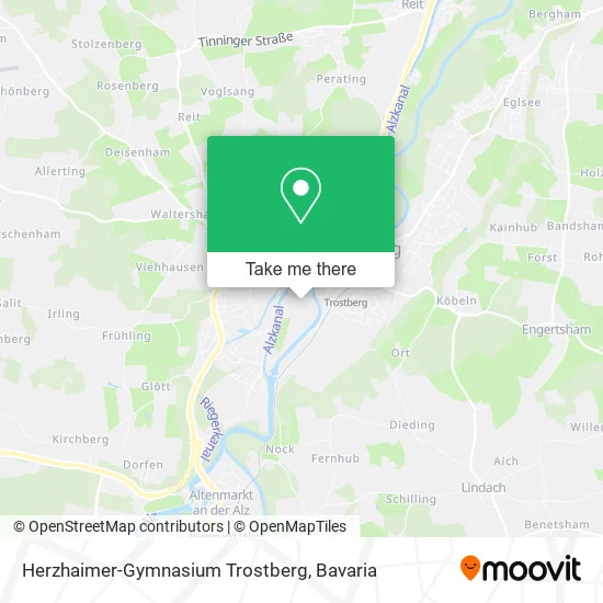 Карта Herzhaimer-Gymnasium Trostberg