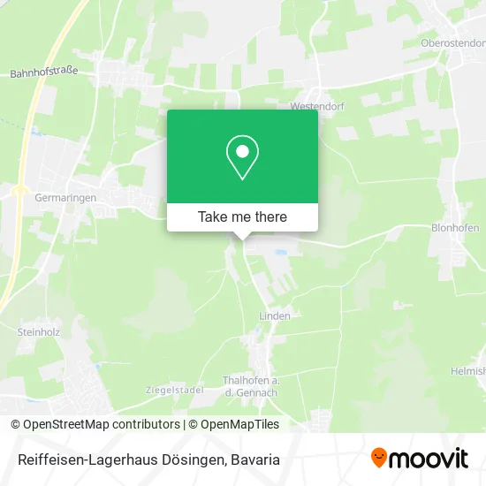 Карта Reiffeisen-Lagerhaus Dösingen