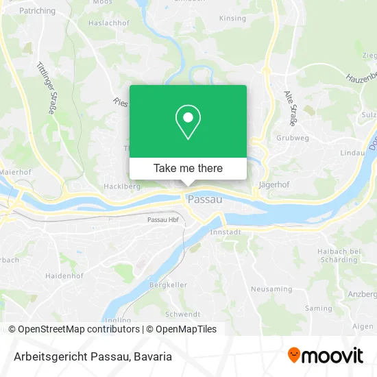 Карта Arbeitsgericht Passau