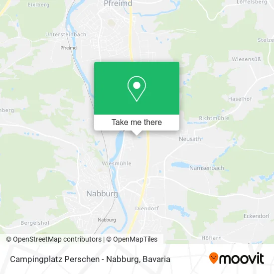 Карта Campingplatz Perschen - Nabburg