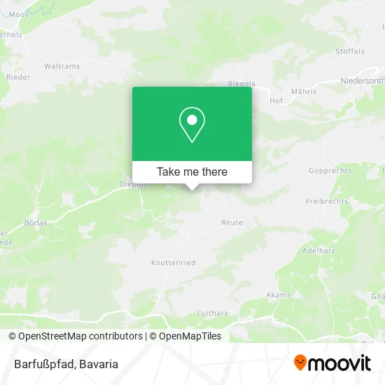 Карта Barfußpfad