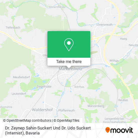 Карта Dr. Zeynep Sahin-Suckert Und Dr. Udo Suckert (Internist)