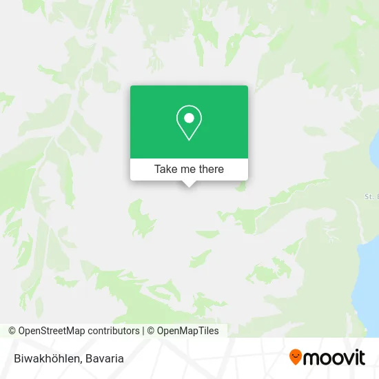 Карта Biwakhöhlen