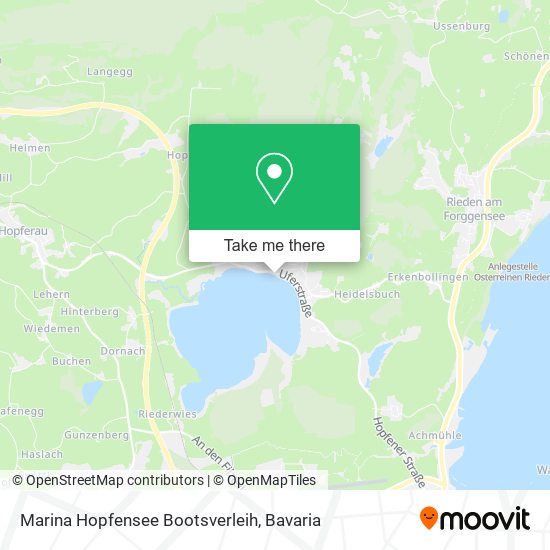 Marina Hopfensee Bootsverleih map
