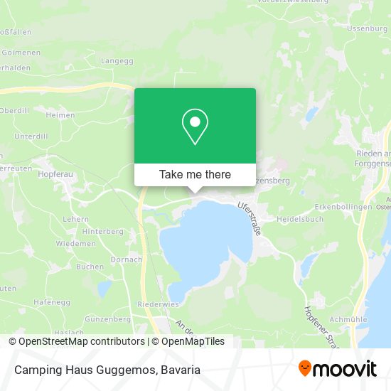 Camping Haus Guggemos map