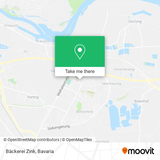 Карта Bäckerei Zink