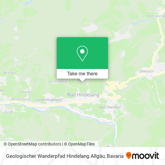 Geologischer Wanderpfad Hindelang Allgäu map