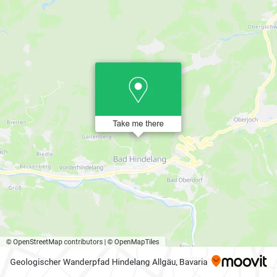 Карта Geologischer Wanderpfad Hindelang Allgäu