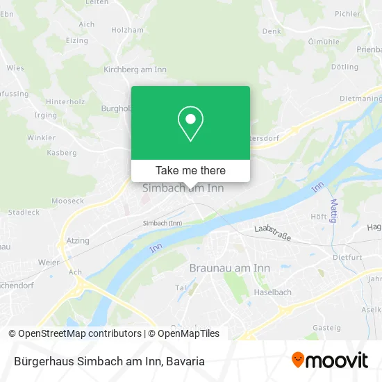 Карта Bürgerhaus Simbach am Inn