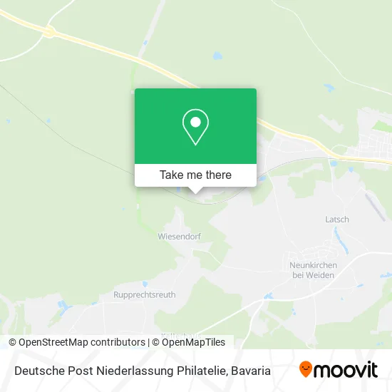 Карта Deutsche Post Niederlassung Philatelie