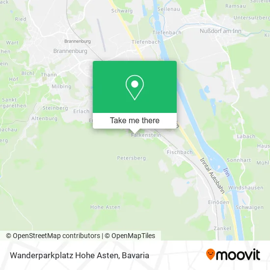 Карта Wanderparkplatz Hohe Asten