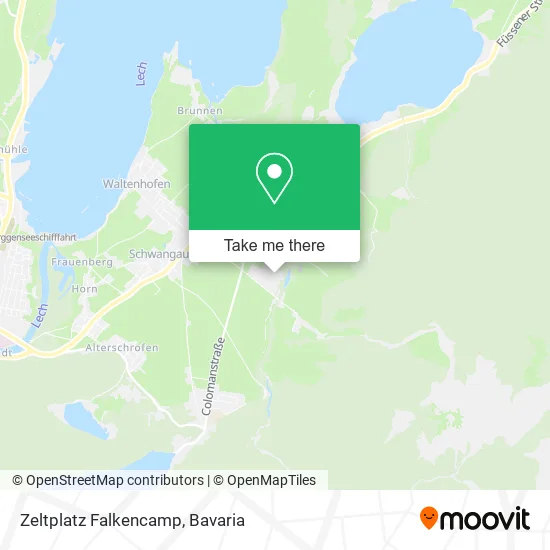 Карта Zeltplatz Falkencamp