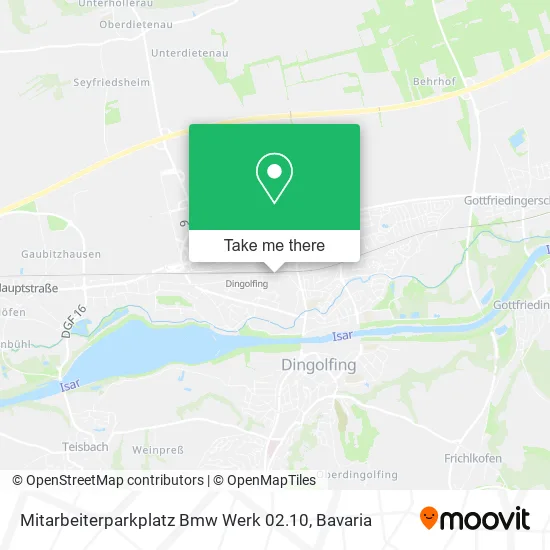Карта Mitarbeiterparkplatz Bmw Werk 02.10