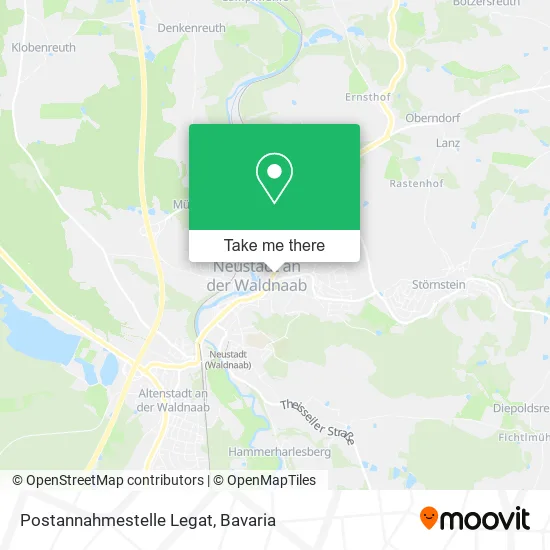 Карта Postannahmestelle Legat