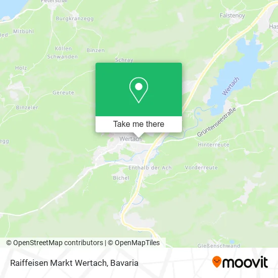 Карта Raiffeisen Markt Wertach