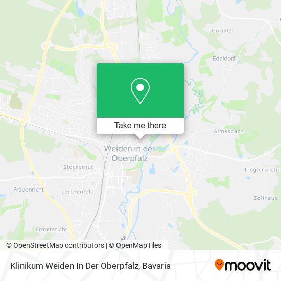 Klinikum Weiden In Der Oberpfalz map