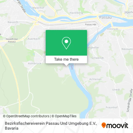 Карта Bezirksfischereiverein Passau Und Umgebung E.V.
