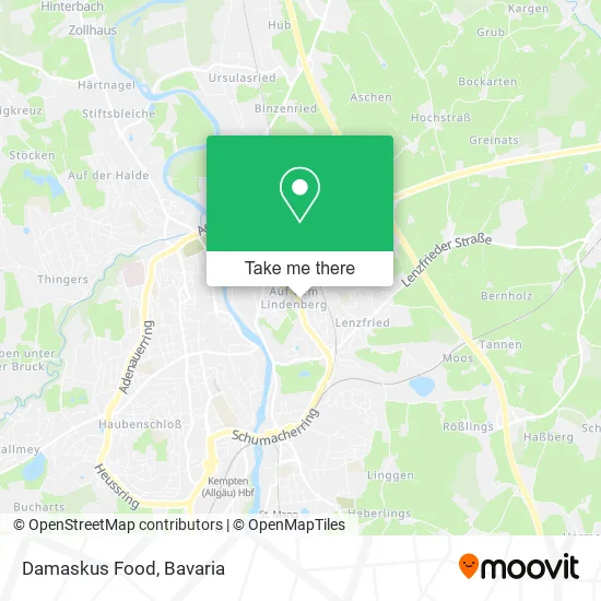 Карта Damaskus Food