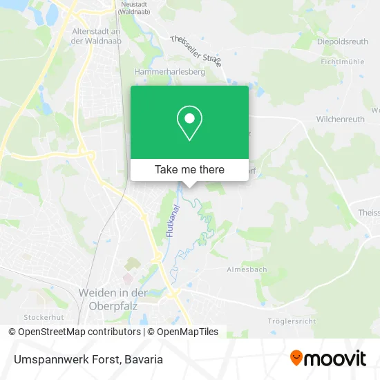 Карта Umspannwerk Forst