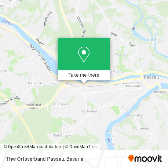 Карта Thw Ortsverband Passau