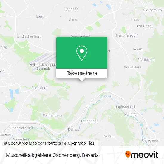 Карта Muschelkalkgebiete Oschenberg