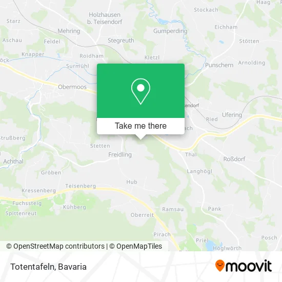 Карта Totentafeln
